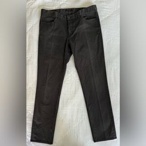 Theory Men’s Haydin Writer Slim Pants 36 Black Stretch Chino Dress Trousers